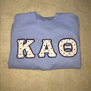 Kappa Alpha Theta letters sweatshirt